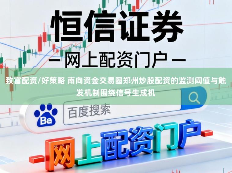 致富配资/好策略 南向资金交易圈郑州炒股配资的监测阈值与触发机制围绕信号生成机