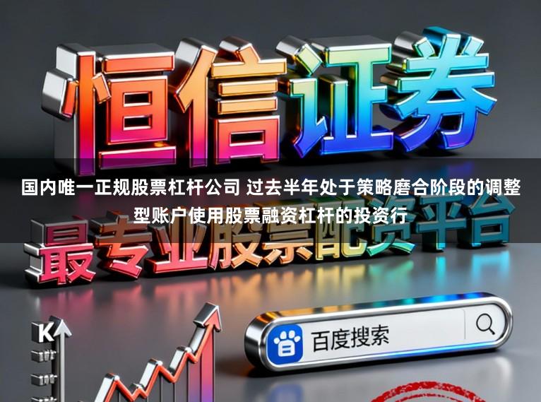 国内唯一正规股票杠杆公司 过去半年处于策略磨合阶段的调整型账户使用股票融资杠杆的投资行