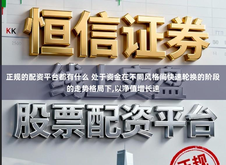 正规的配资平台都有什么 处于资金在不同风格间快速轮换的阶段的走势格局下,以净值增长速