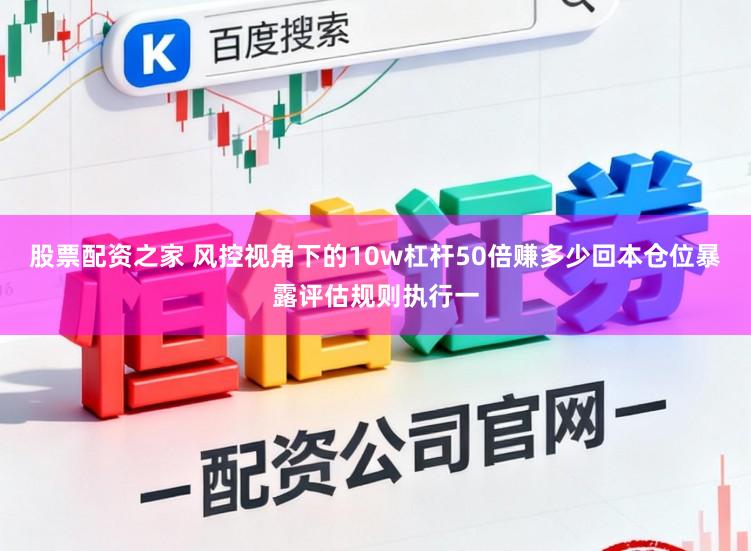 股票配资之家 风控视角下的10w杠杆50倍赚多少回本仓位暴露评估规则执行一