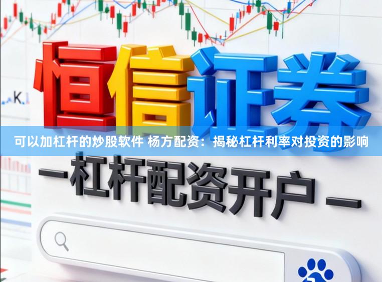 可以加杠杆的炒股软件 杨方配资：揭秘杠杆利率对投资的影响